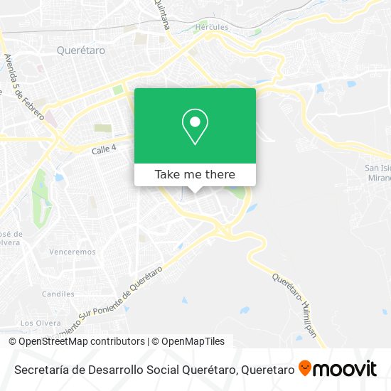 Secretaría de Desarrollo Social Querétaro map