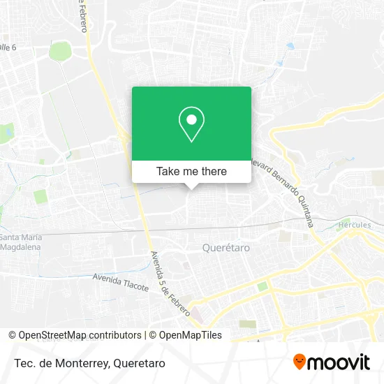 Mapa de Tec. de Monterrey