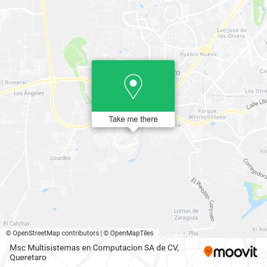 Mapa de Msc Multisistemas en Computacion SA de CV