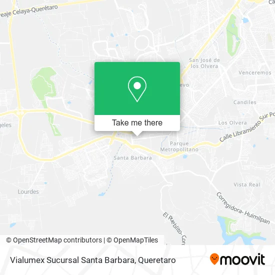 Mapa de Vialumex Sucursal Santa Barbara