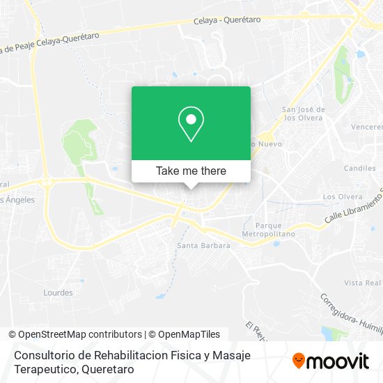 Consultorio de Rehabilitacion Fisica y Masaje Terapeutico map