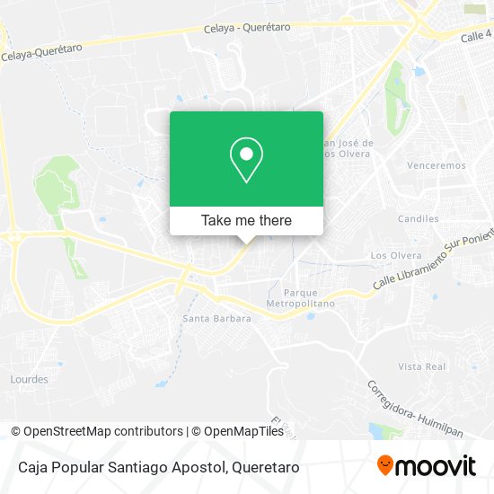 Caja Popular Santiago Apostol map