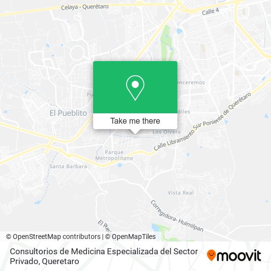 Consultorios de Medicina Especializada del Sector Privado map