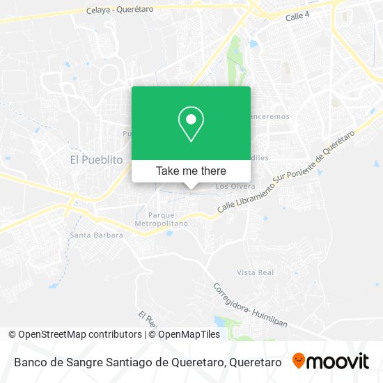 Banco de Sangre Santiago de Queretaro map
