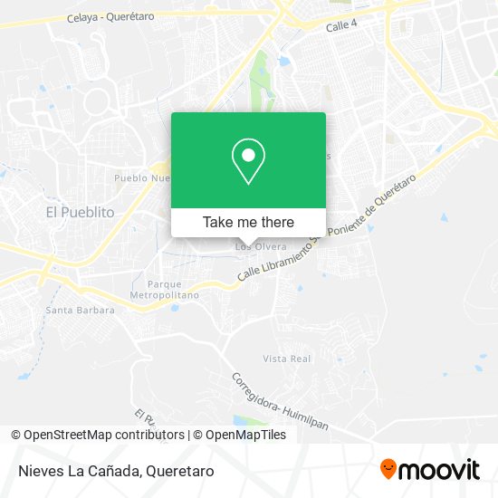 Mapa de Nieves La Cañada