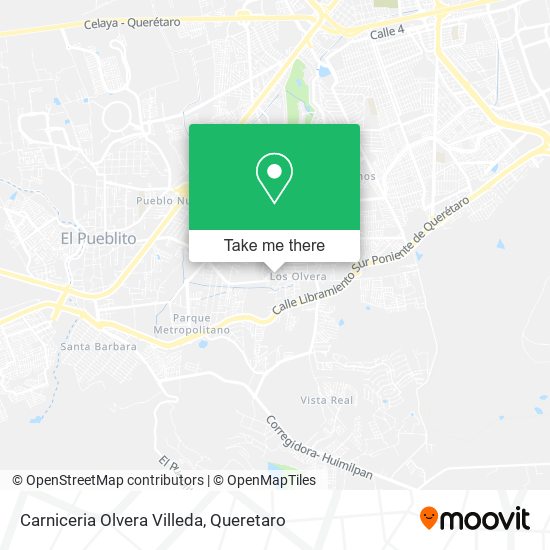 Mapa de Carniceria Olvera Villeda