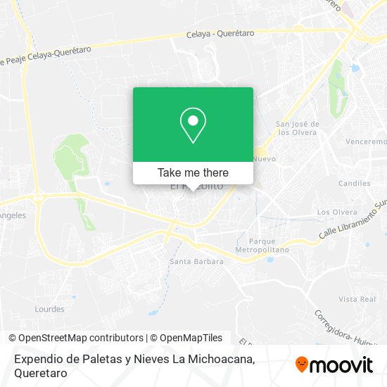 Expendio de Paletas y Nieves La Michoacana map