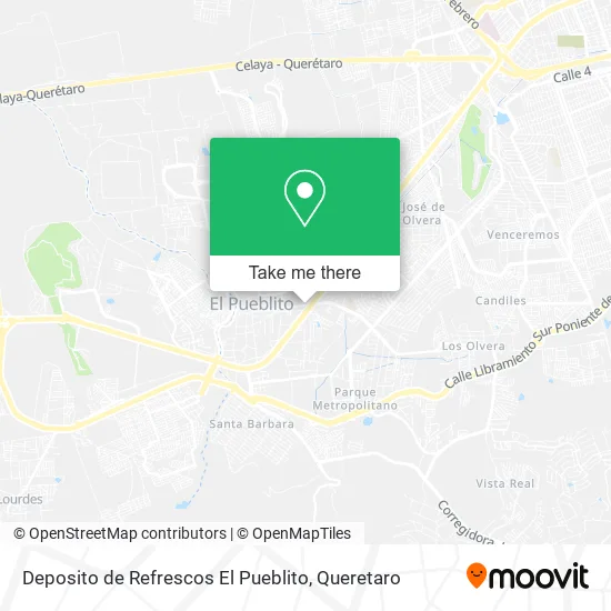 Mapa de Deposito de Refrescos El Pueblito
