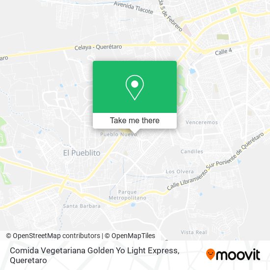 Comida Vegetariana Golden Yo Light Express map