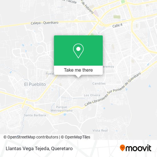 Mapa de Llantas Vega Tejeda