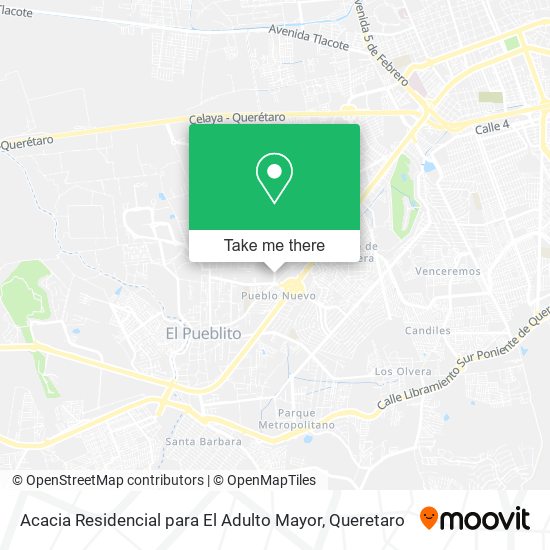Acacia Residencial para El Adulto Mayor map