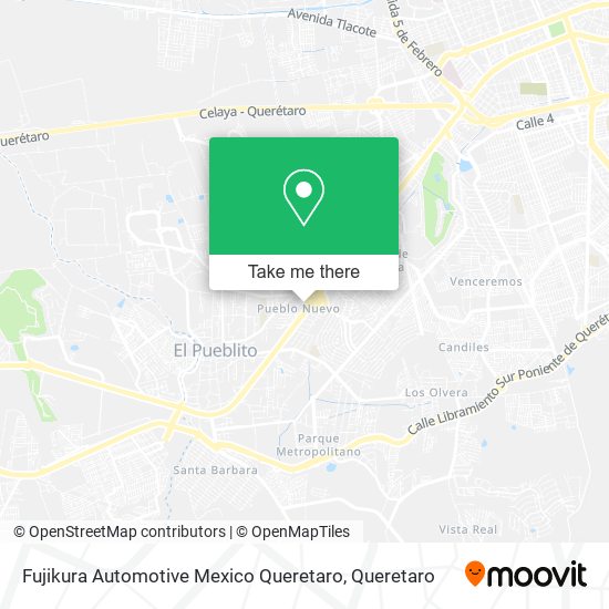 Fujikura Automotive Mexico Queretaro map