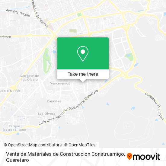 Mapa de Venta de Materiales de Construccion Construamigo