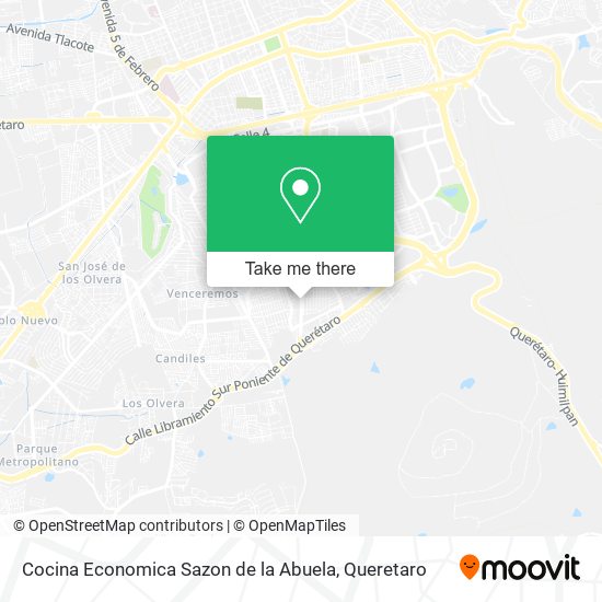 Mapa de Cocina Economica Sazon de la Abuela