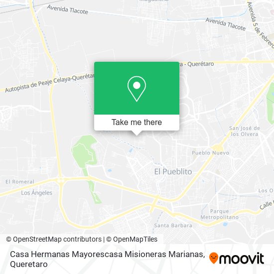 Mapa de Casa Hermanas Mayorescasa Misioneras Marianas