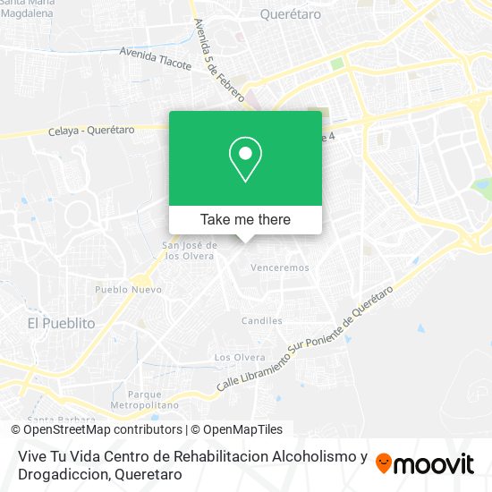 Vive Tu Vida Centro de Rehabilitacion Alcoholismo y Drogadiccion map