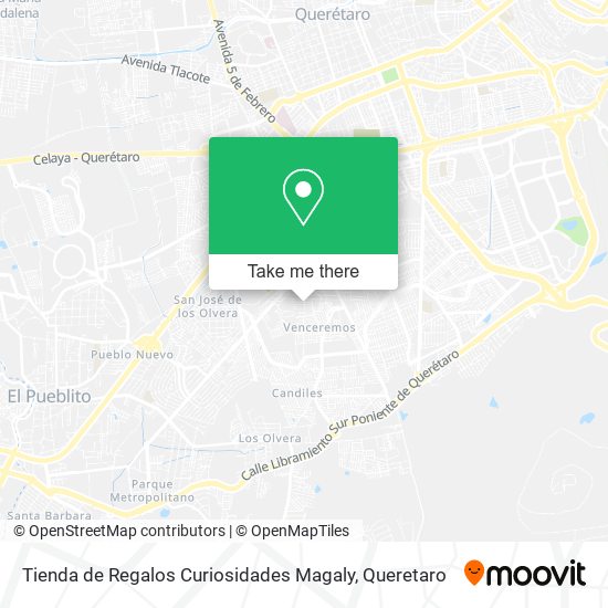 Mapa de Tienda de Regalos Curiosidades Magaly