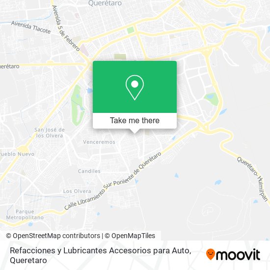 Refacciones y Lubricantes Accesorios para Auto map