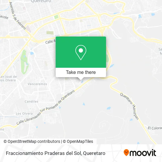 Mapa de Fraccionamiento Praderas del Sol