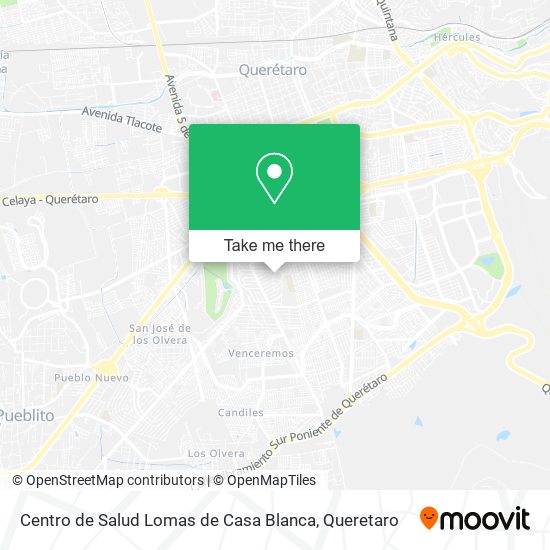 Mapa de Centro de Salud Lomas de Casa Blanca