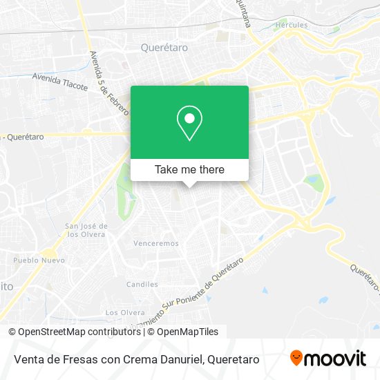 Venta de Fresas con Crema Danuriel map