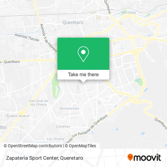 Zapateria Sport Center map