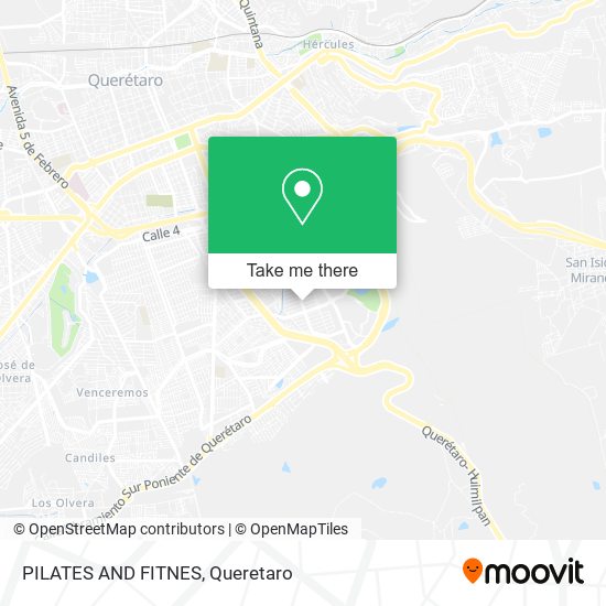 PILATES AND FITNES map