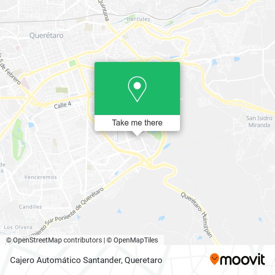 Cajero Automático Santander map