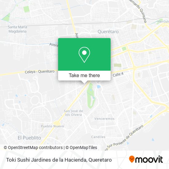 Mapa de Toki Sushi Jardines de la Hacienda