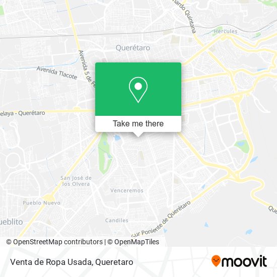 Mapa de Venta de Ropa Usada