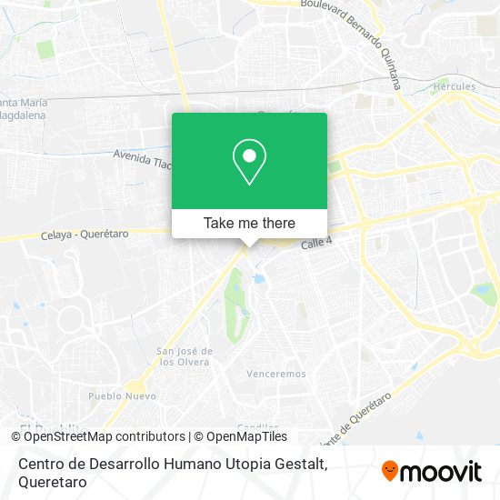 Centro de Desarrollo Humano Utopia Gestalt map
