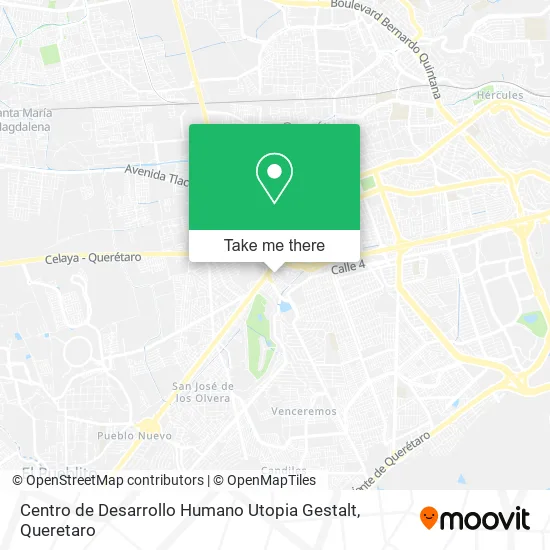 Mapa de Centro de Desarrollo Humano Utopia Gestalt