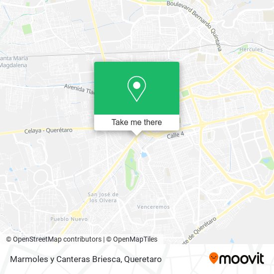 Marmoles y Canteras Briesca map