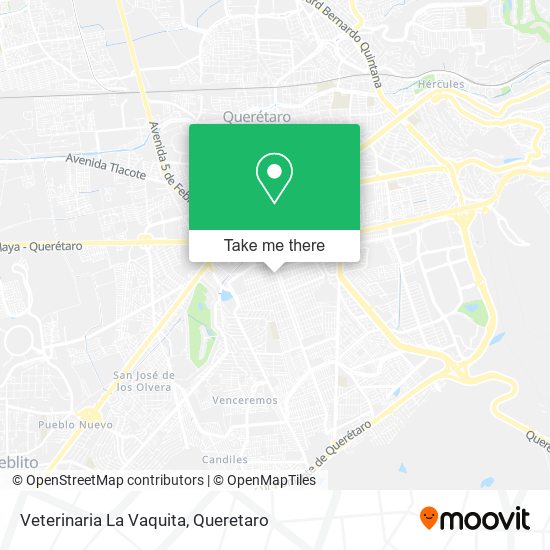 Mapa de Veterinaria La Vaquita