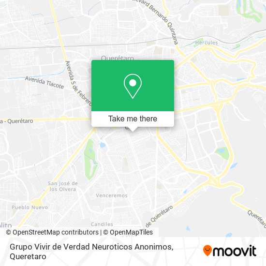 Grupo Vivir de Verdad Neuroticos Anonimos map