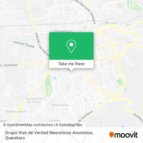 Mapa de Grupo Vivir de Verdad Neuroticos Anonimos