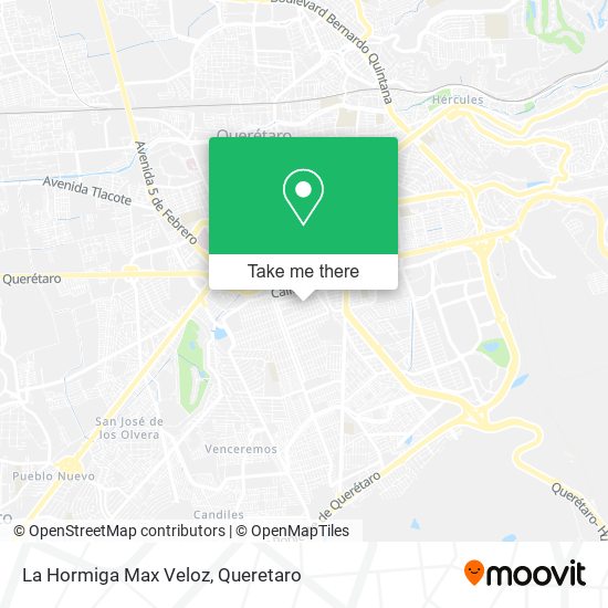 La Hormiga Max Veloz map