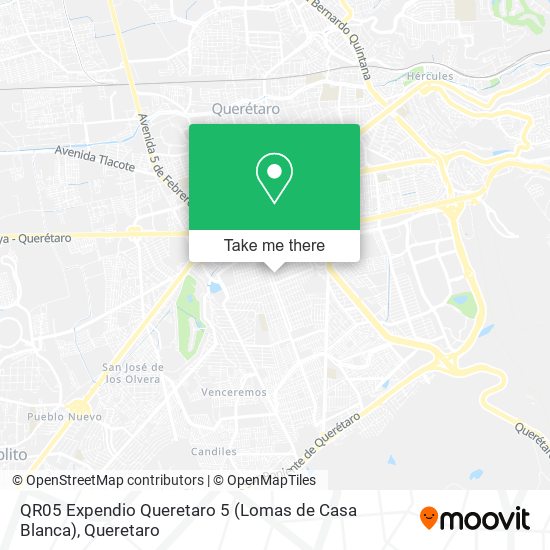 QR05 Expendio Queretaro 5 (Lomas de Casa Blanca) map