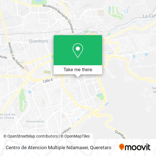 Mapa de Centro de Atencion Multiple Ndamaxei