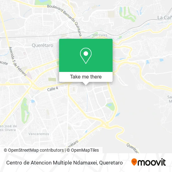 Mapa de Centro de Atencion Multiple Ndamaxei