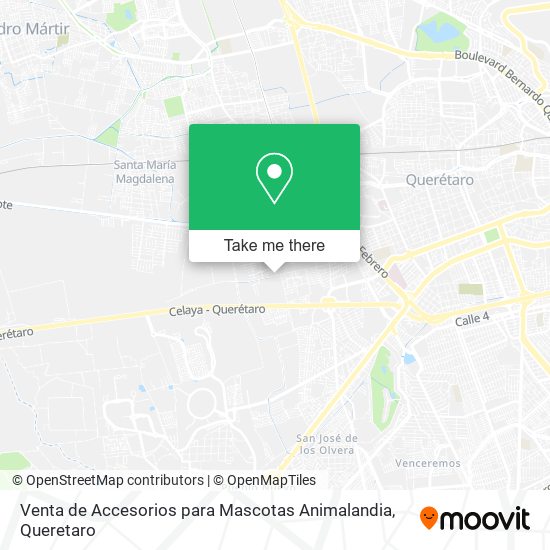 Mapa de Venta de Accesorios para Mascotas Animalandia