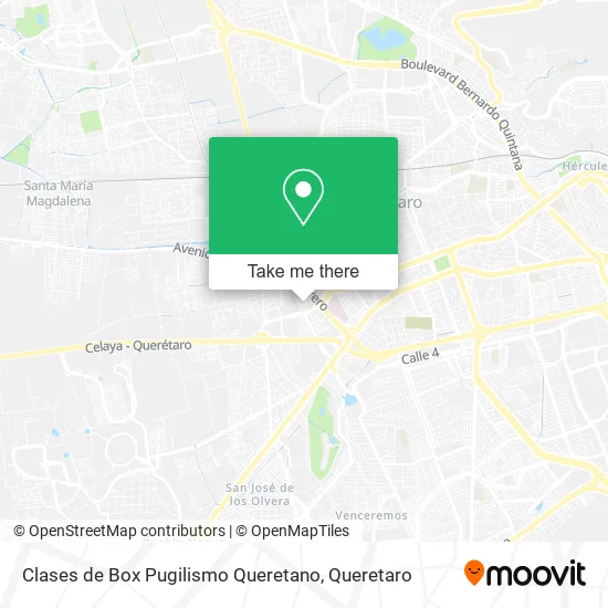 Mapa de Clases de Box Pugilismo Queretano