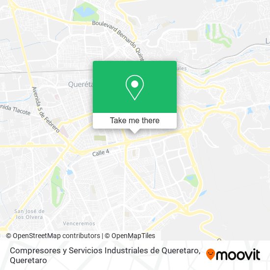 Compresores y Servicios Industriales de Queretaro map
