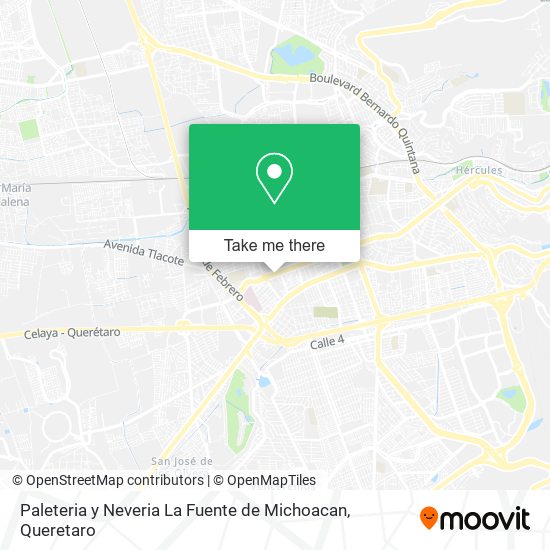 Mapa de Paleteria y Neveria La Fuente de Michoacan