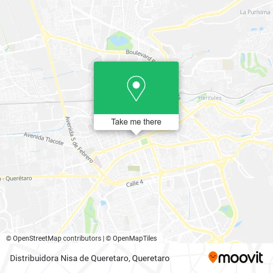 Distribuidora Nisa de Queretaro map