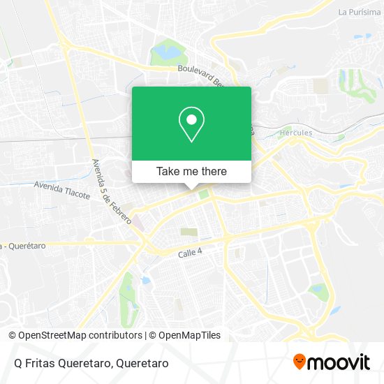 Mapa de Q Fritas Queretaro