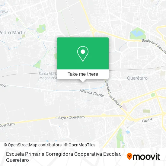 Mapa de Escuela Primaria Corregidora Cooperativa Escolar
