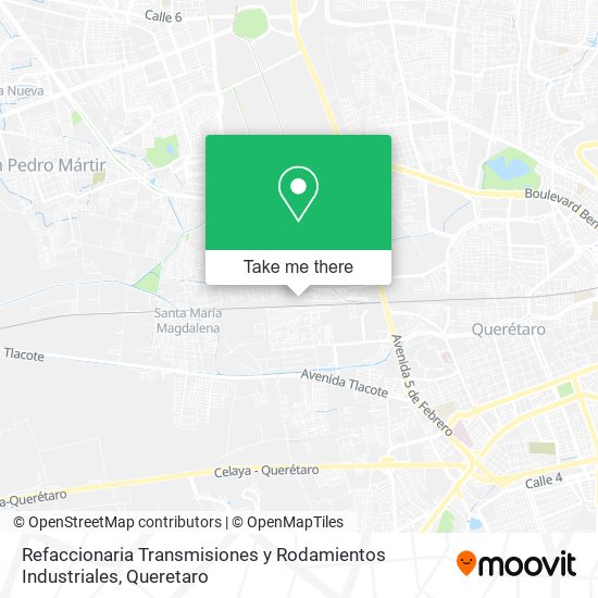 Mapa de Refaccionaria Transmisiones y Rodamientos Industriales