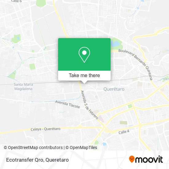 Mapa de Ecotransfer Qro