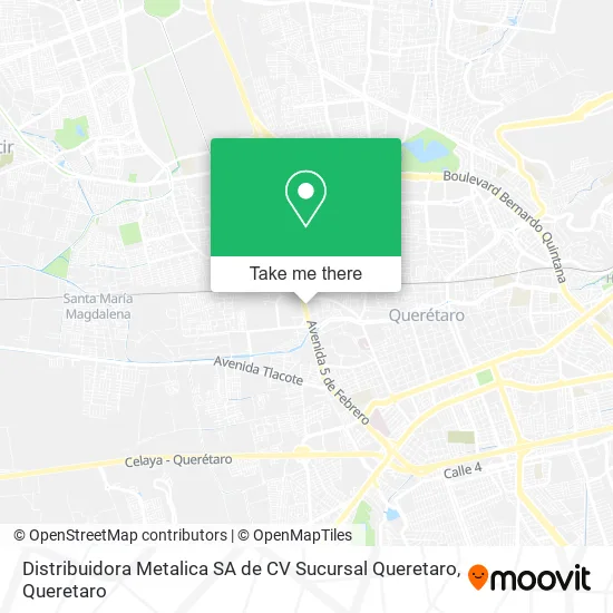 Distribuidora Metalica SA de CV Sucursal Queretaro map